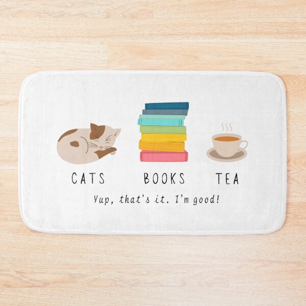 Item preview, Cats, books, tea #4 - Cute & colourful designed and sold by SusanDee.