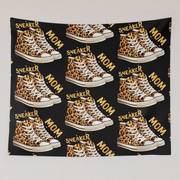 Item preview, Sneaker MOM - leopard Cheetah patterned sneaker designed and sold by EmeraldeaArt.