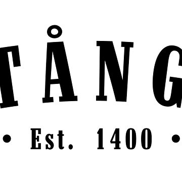 Artwork thumbnail, Stånga Gotland Island Region County Sweden Est. 1400 Black Letter Sverige by establishedwear
