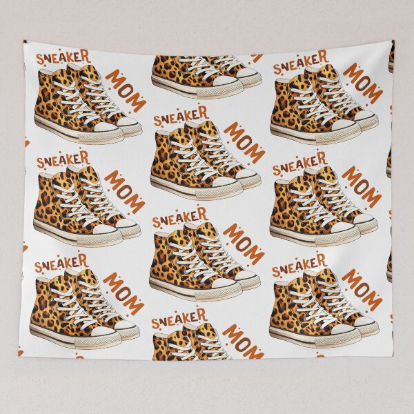 Item preview, Sneaker MOM - Cheetah leopard patterned sneaker designed and sold by EmeraldeaArt.