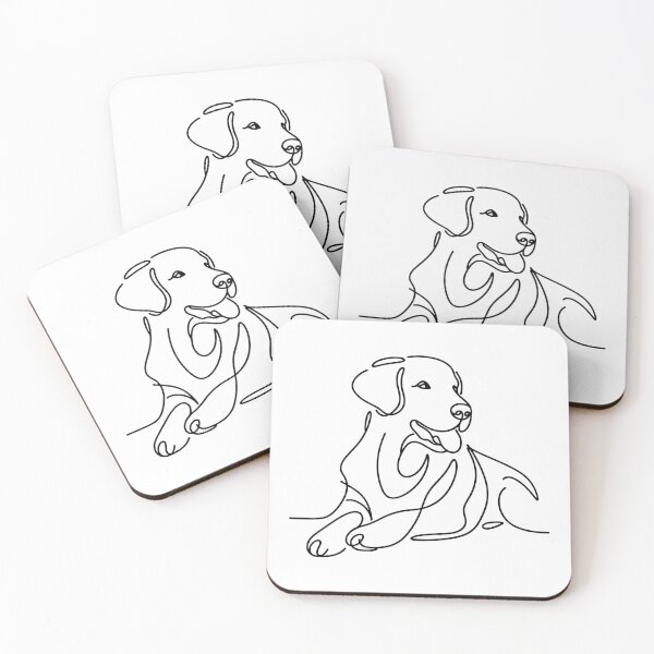 Item preview, Golden Retriever Line Art designed and sold by DesignsByKazu.