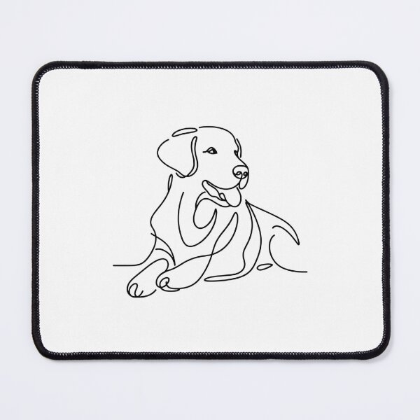 Item preview, Golden Retriever Line Art designed and sold by DesignsByKazu.