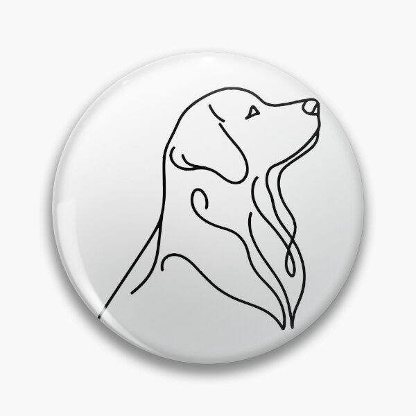 Item preview, Golden Retriever Line Art designed and sold by DesignsByKazu.