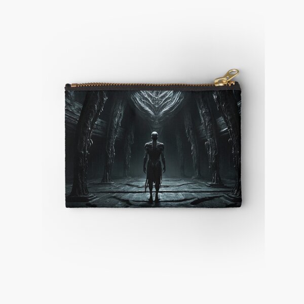 Item preview, Dark Alien Figure In Horror Temple designed and sold by SassyArtistry.