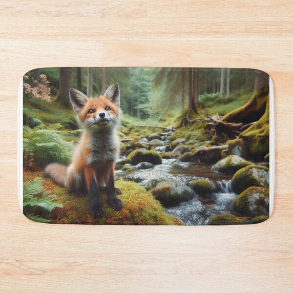 Item preview, Autumn Aflame - Fox's Cunning Presence in the Rustling Leaves designed and sold by ProgressMagnet.