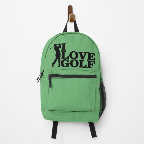 Item preview, I Love Golf Silhouette - Golfer with Crumpled Ball, Black and White designed and sold by ironpalette.