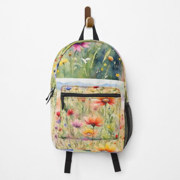 Item preview, colorful wild flower field water color designed and sold by yeekazar.