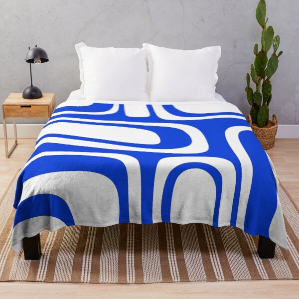 Item preview, Blue Abstract Mid-Century Modern Palm Springs Minimal Pattern designed and sold by kierkegaard.