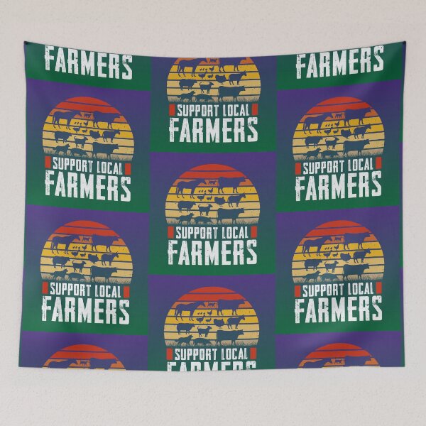 Item preview, Support Local Farmers, no farmers no food designed and sold by Cerulean-Shop.