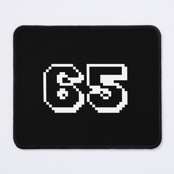 Item preview, 65, sixty-five, white, retro video game, 1 up! designed and sold by Numbers-Art.