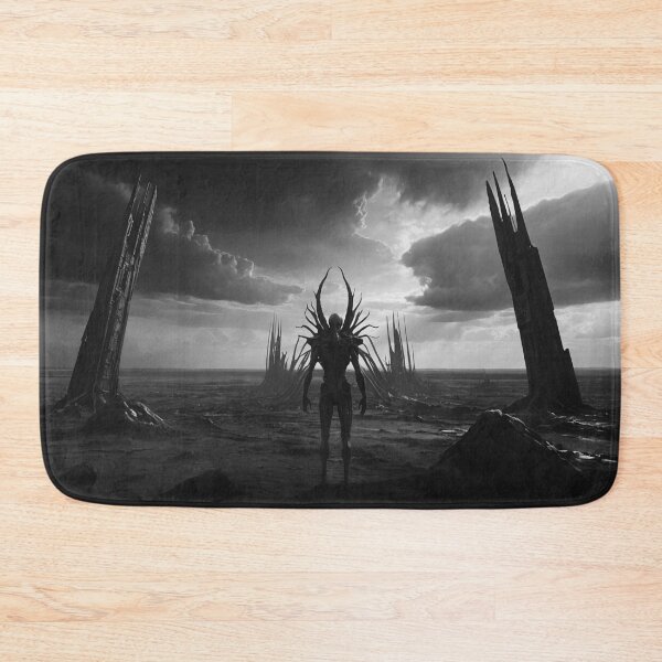 Item preview, Dark Alien Figure In Horror Wastelands designed and sold by SassyArtistry.