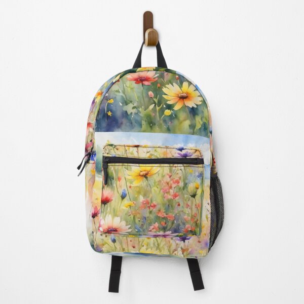 Item preview, colorful wild flower field water color designed and sold by yeekazar.
