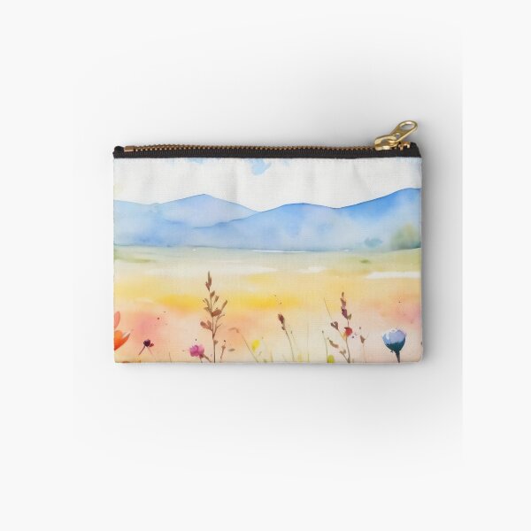 Item preview, colorful wild flower field water color designed and sold by yeekazar.