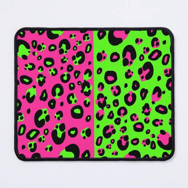 Item preview, Electric Split Leopard Print (Pink and Green) designed and sold by JanGrackle.