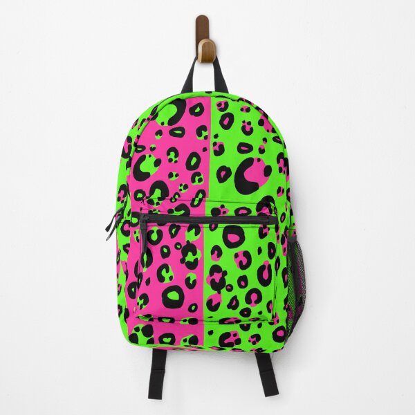 Item preview, Electric Split Leopard Print (Pink and Green) designed and sold by JanGrackle.