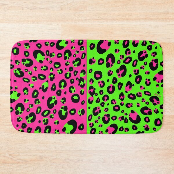 Item preview, Electric Split Leopard Print (Pink and Green) designed and sold by JanGrackle.