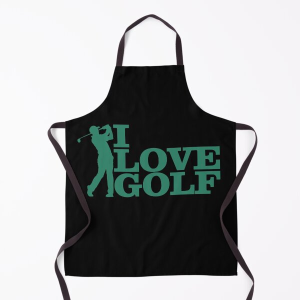 Item preview, I Love Golf Silhouette - Golfer with Crumpled Ball, Black and White designed and sold by ironpalette.