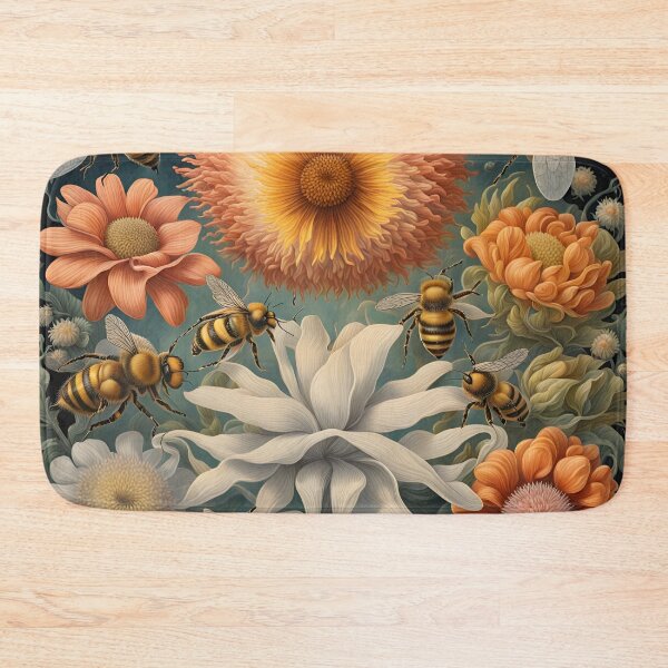 Item preview, Bess Pollinating Flowers designed and sold by Shelley Loewnau-Jones Studio.