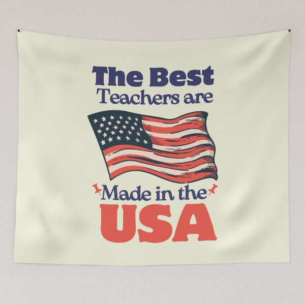 Item preview, Best Teachers Are Made In The USA  designed and sold by Mariana Piana.