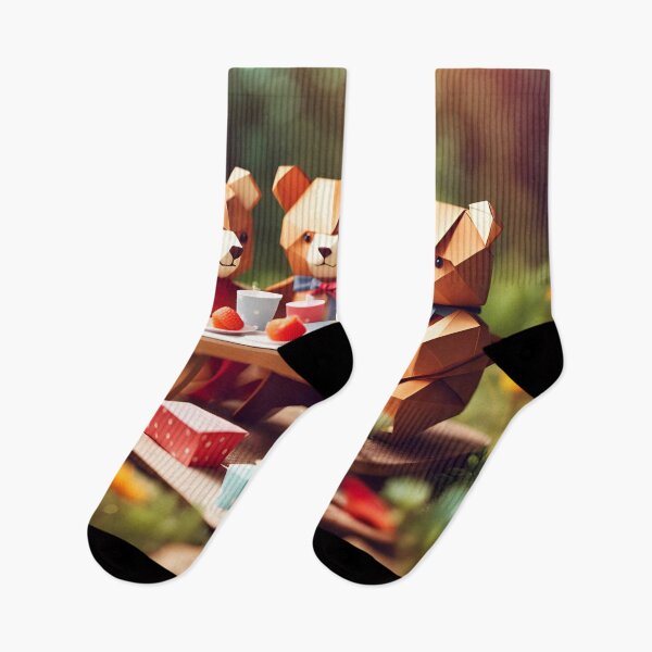 Item preview, Origami Art - Teddy Bear Extravaganza: A Picnic of Hugs and Happiness designed and sold by ArtfulFolds.