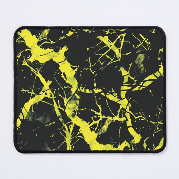Item preview, Yellow Glowing Trippy Luminance Pattern Design Abstract Camouflage Fluid Shapes in Neon Colors designed and sold by Reichcorp.