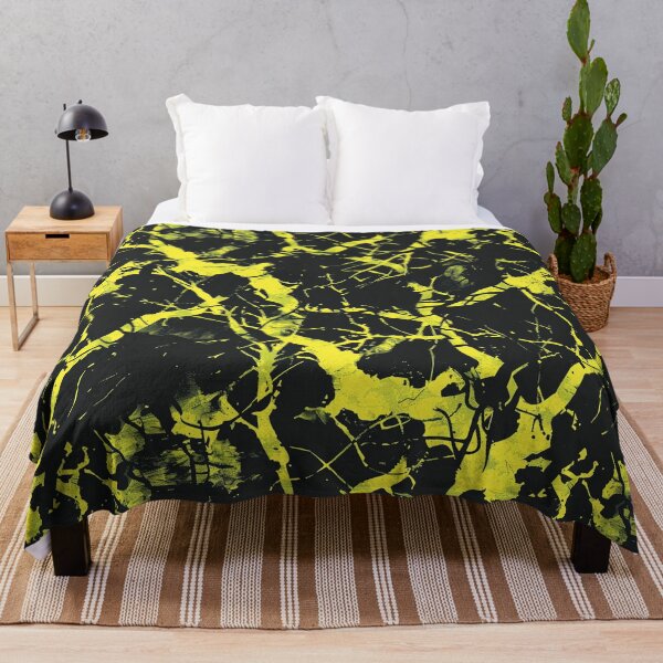 Item preview, Yellow Glowing Trippy Luminance Pattern Design Abstract Camouflage Fluid Shapes in Neon Colors designed and sold by Reichcorp.