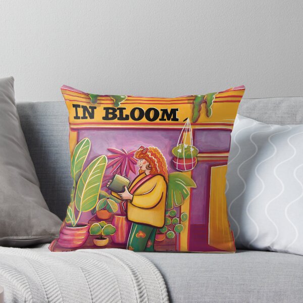 Item preview, A woman outside In Bloom at Columbia Road Flower Market designed and sold by Julia Tsilman.
