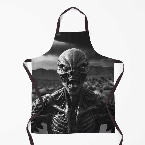 Item preview, Black And White Portrait Of Mad Alien designed and sold by SassyArtistry.