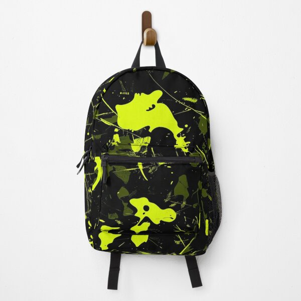 Item preview, Yellow Glowing Trippy Luminance Pattern Design Abstract Camouflage Fluid Shapes in Neon Colors designed and sold by Reichcorp.