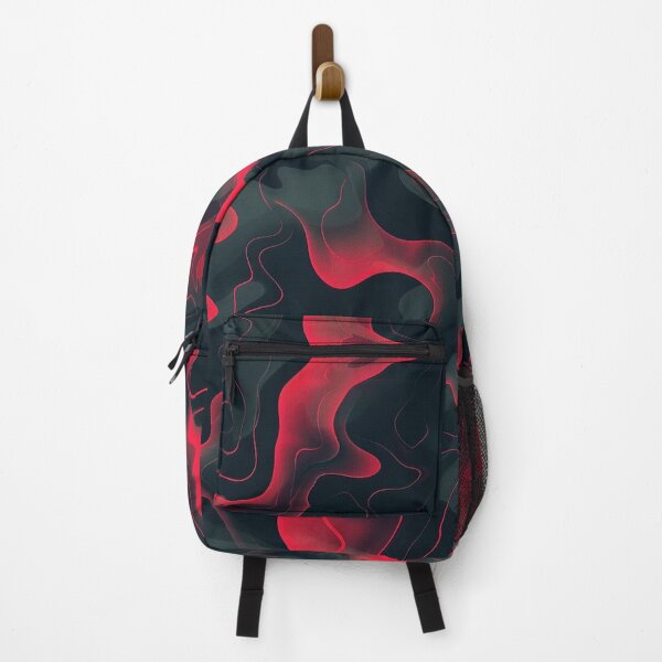 Item preview, Red Glowing Trippy Luminance Pattern Design Abstract Camouflage Fluid Shapes in Neon Colors designed and sold by Reichcorp.