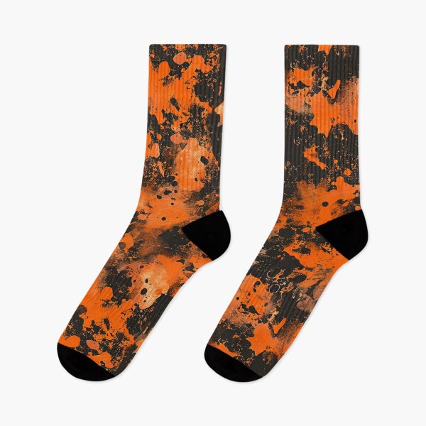 Item preview, Orange Glowing Trippy Luminance Pattern Design Abstract Camouflage Fluid Shapes in Neon Colors designed and sold by Reichcorp.