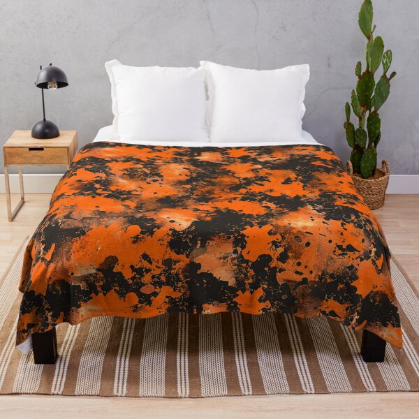 Item preview, Orange Glowing Trippy Luminance Pattern Design Abstract Camouflage Fluid Shapes in Neon Colors designed and sold by Reichcorp.
