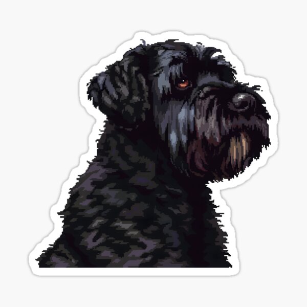 Item preview, Pixel Portrait Bouvier des Flandres designed and sold by CUTEDOGGIEZ.