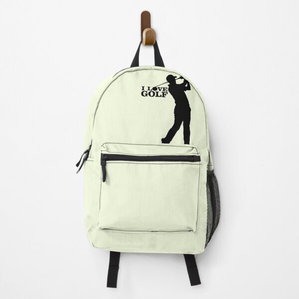 Item preview, I Love Golf Silhouette - Golfer with Crumpled Ball, Black and White designed and sold by ironpalette.