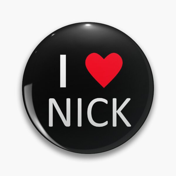 Item preview, I Heart Nick I love Nick design group (white text) designed and sold by Stone-Valley.