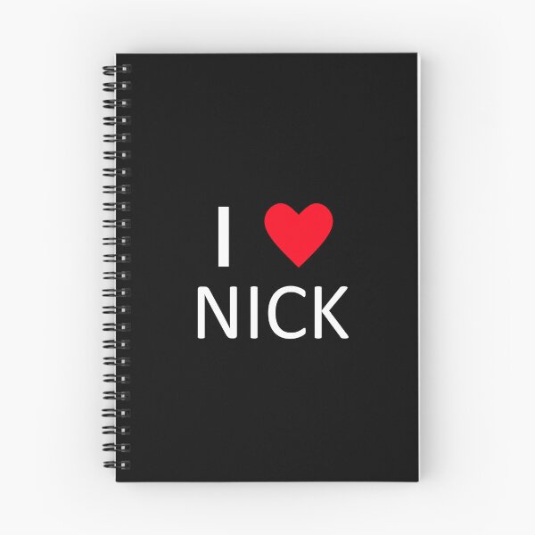 Item preview, I Heart Nick I love Nick design group (white text) designed and sold by Stone-Valley.