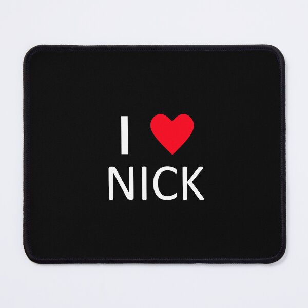 Item preview, I Heart Nick I love Nick design group (white text) designed and sold by Stone-Valley.