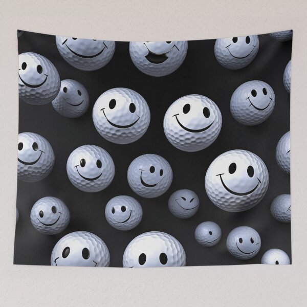 Item preview, Smiley golf balls designed and sold by artworkpro2024.