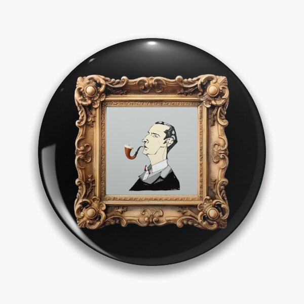 Item preview, Dear Sherlock - Vintage Golden Frame designed and sold by writerandapipe.