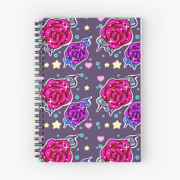 Item preview, Kawaii Sparkle Roses Pattern  designed and sold by LadyKorieArt.