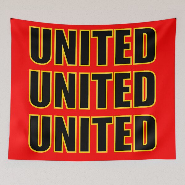 Item preview, United united United rojo diseño negro y amarillo. designed and sold by GrizzlyCollective.