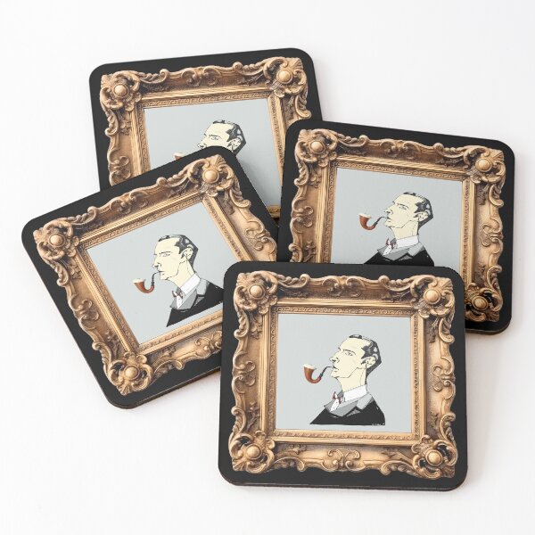Item preview, Dear Sherlock - Vintage Golden Frame designed and sold by writerandapipe.