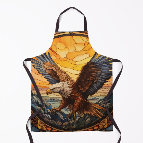 Item preview, Eagle at sunset stained glass window. designed and sold by ArtbyJanineTate.