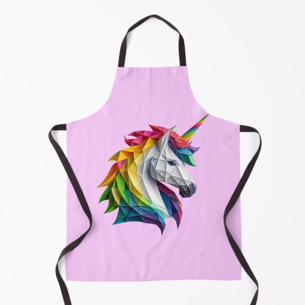 Item preview, Origami multicolored unicorn head made of paper designed and sold by PlumeUniverse.