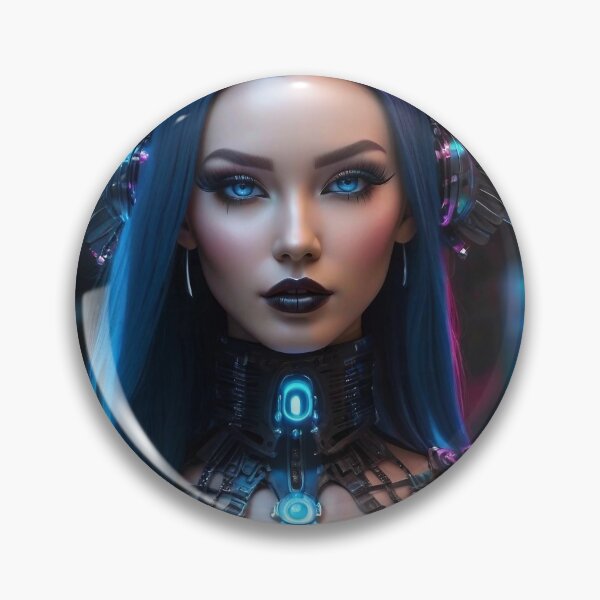 Artikelvorschau, Angelic and sensual violet cyber beauty. entworfen und verkauft von N3oray.