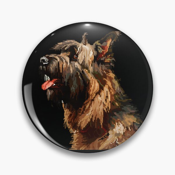 Item preview, Briard De 16 Bits designed and sold by CUTEDOGGIEZ.
