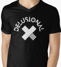 Delusional White Men's V-Neck T-Shirt