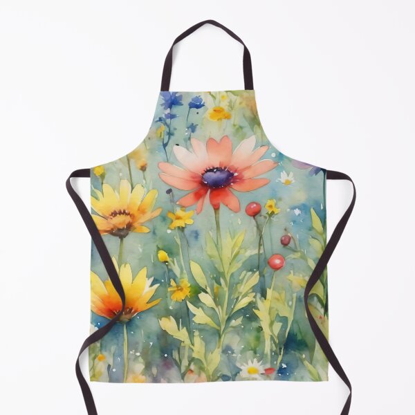 Item preview, colorful wild flower field water color designed and sold by yeekazar.