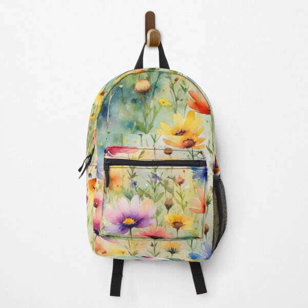 Item preview, colorful wild flower field water color designed and sold by yeekazar.