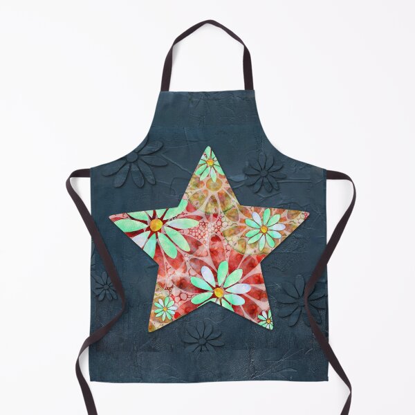 Item preview, Whimsical Dancing Daisies Big Star Art 2 designed and sold by Sharon Cummings Art.